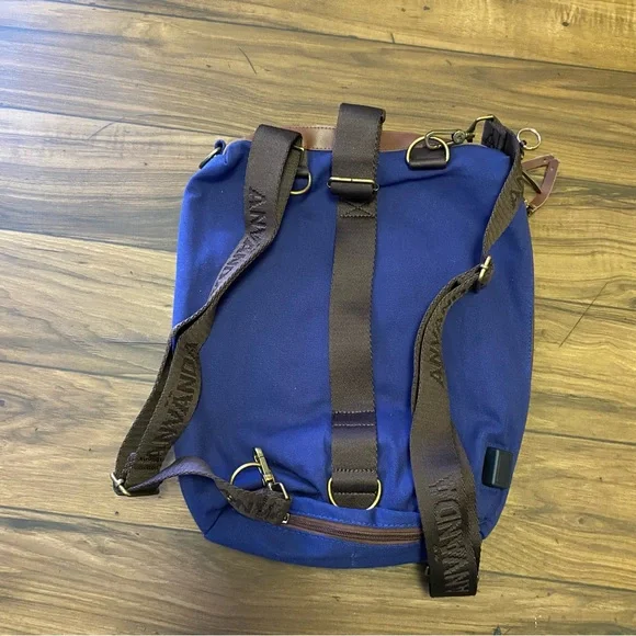 Anvanda 5in1 bag versatile canvas soft Italian leather16”x13”